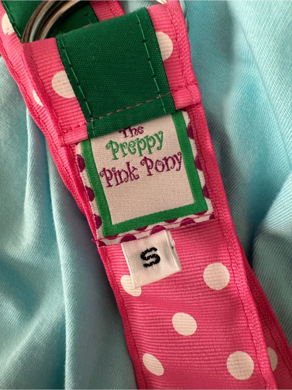 Preppy Pink pony belt size small